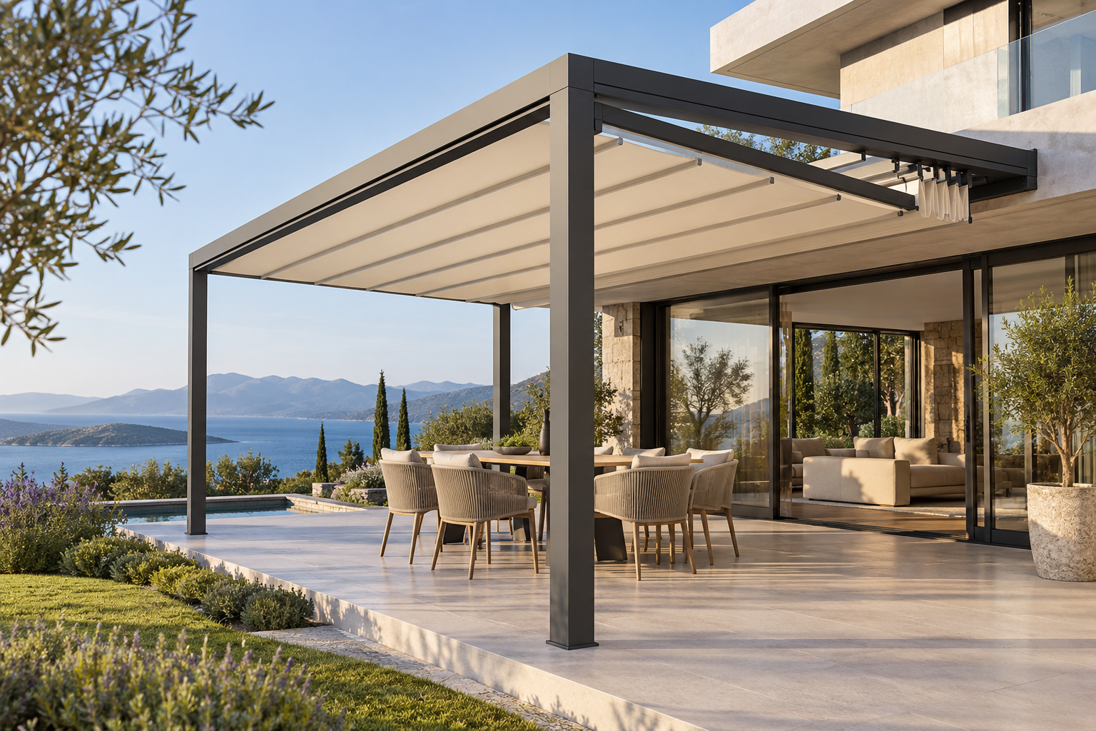 Akıllı fotosel kapı, pergola &